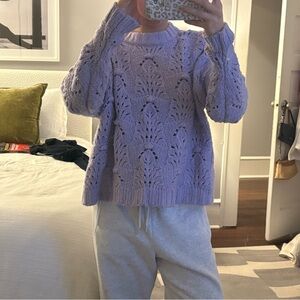 Aerie Lavender Knit Sweater